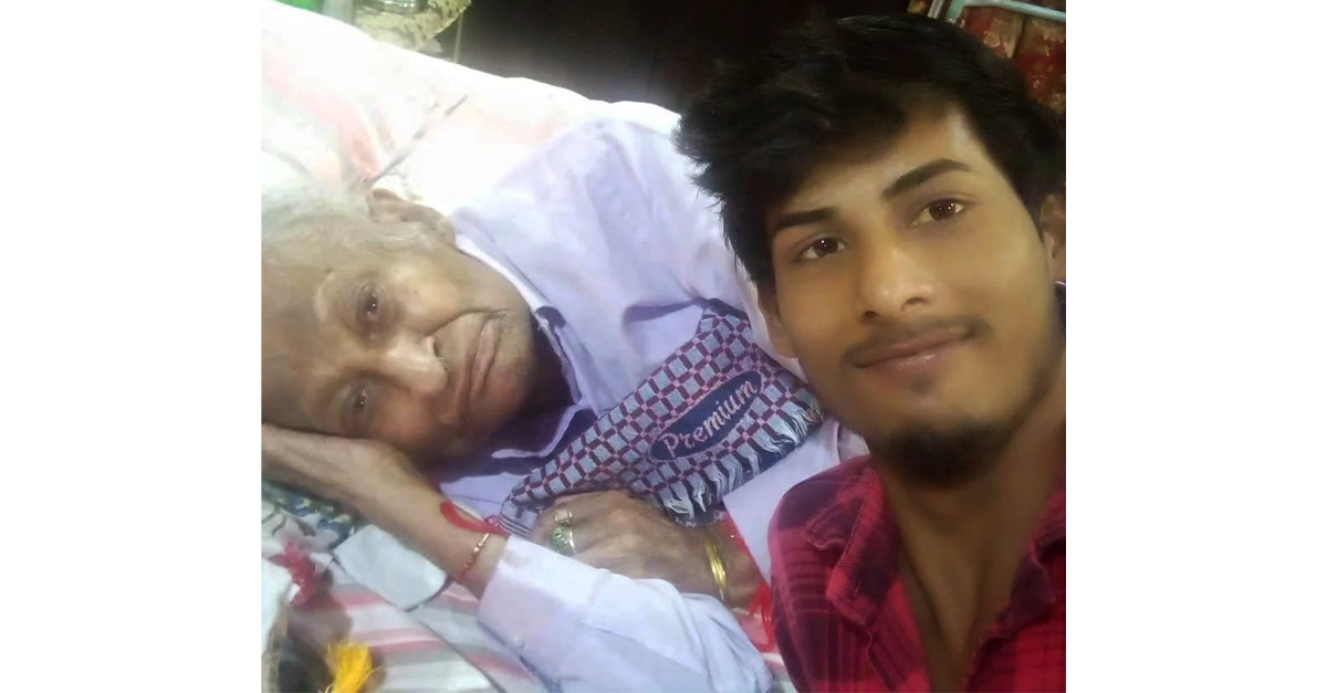 Physical therapist helping patient walk